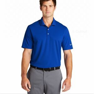 Nike Golf Standard Fit Blue Short Sleeve Polo Shirt Size Small